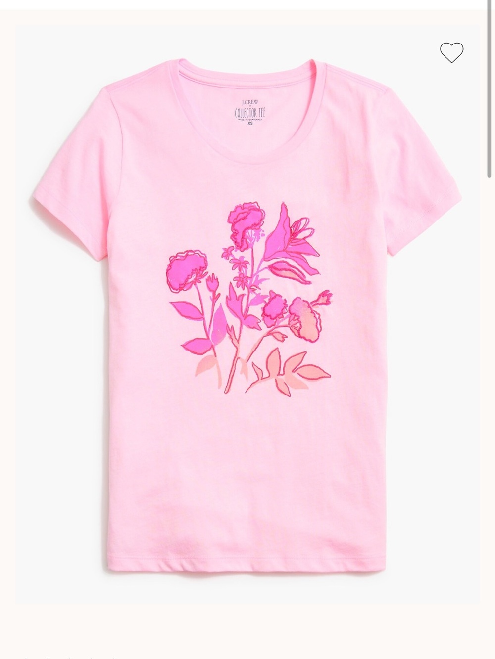 J. Crew factory Short-sleeve embroidered-flower graphic tee size small